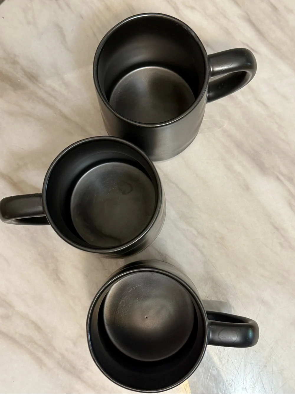 Hearth & Hand with Magnolia Black Stoneware Coffee Mug Set 3pc 12 oz